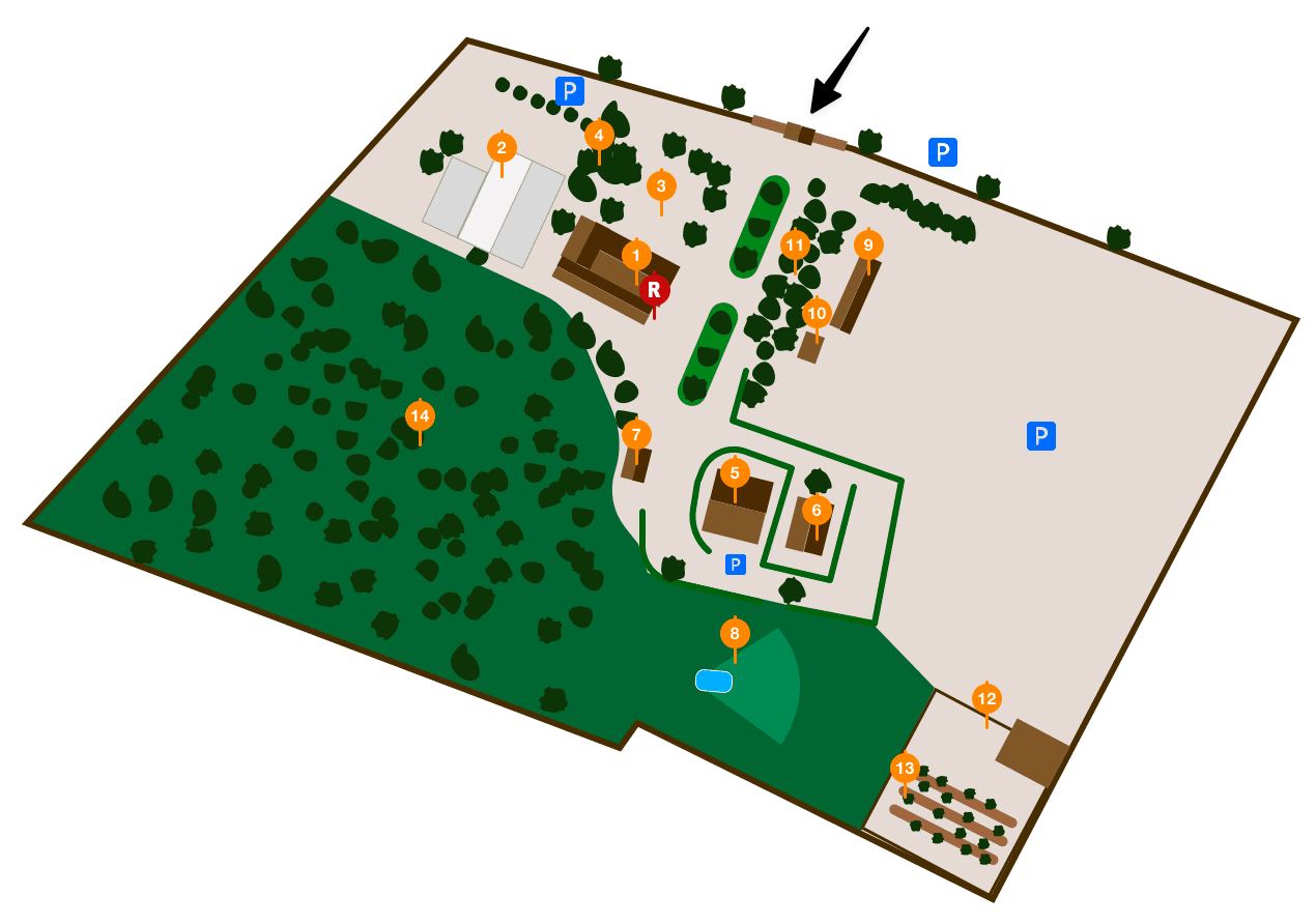plano del complejo La Vega del Zurrón